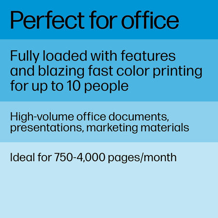 HP Color LaserJet Pro MFP 4301fdw Wireless All-in-One Printer, Scan, Copy, Fax, Mobile Print, Best for Small Teams