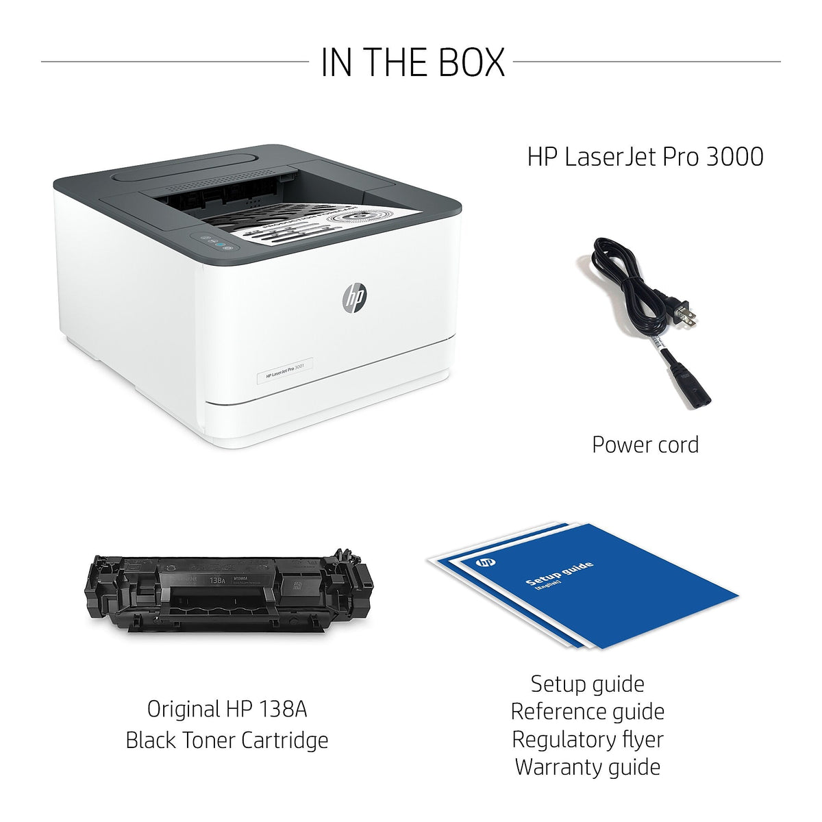 HP LaserJet Pro 3001dw Wireless Black & White Printer