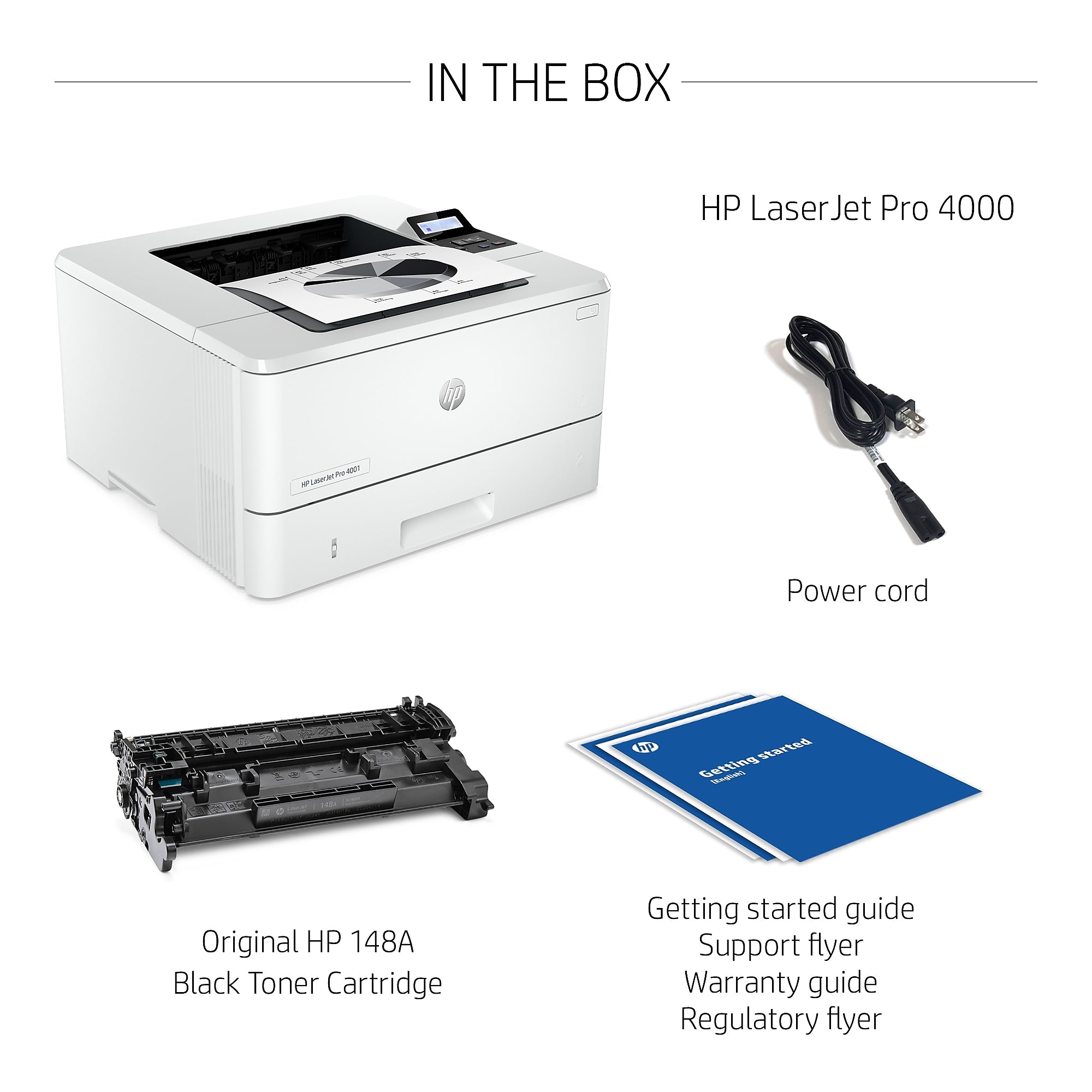 HP LaserJet Pro 4001dw Wireless Black & White Printer