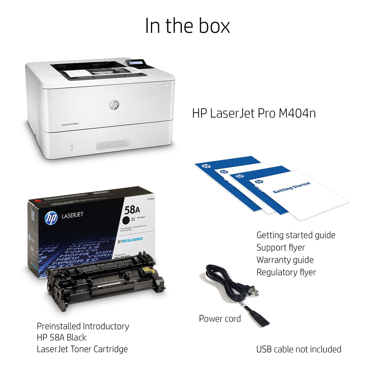 HP LaserJet Pro M404n Monochrome Laser Printer with Built-in Ethernet