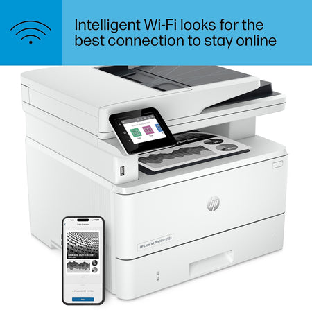 HP LaserJet Pro MFP 4101fdw Wireless All-in-One Printer, Scan, Copy, Fax, Fast Speeds, Secure, Best for Small Teams