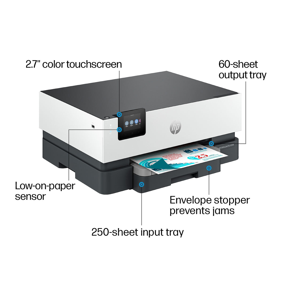 HP OfficeJet Pro 9110b Wireless Color Inkjet Printer, Best for Office