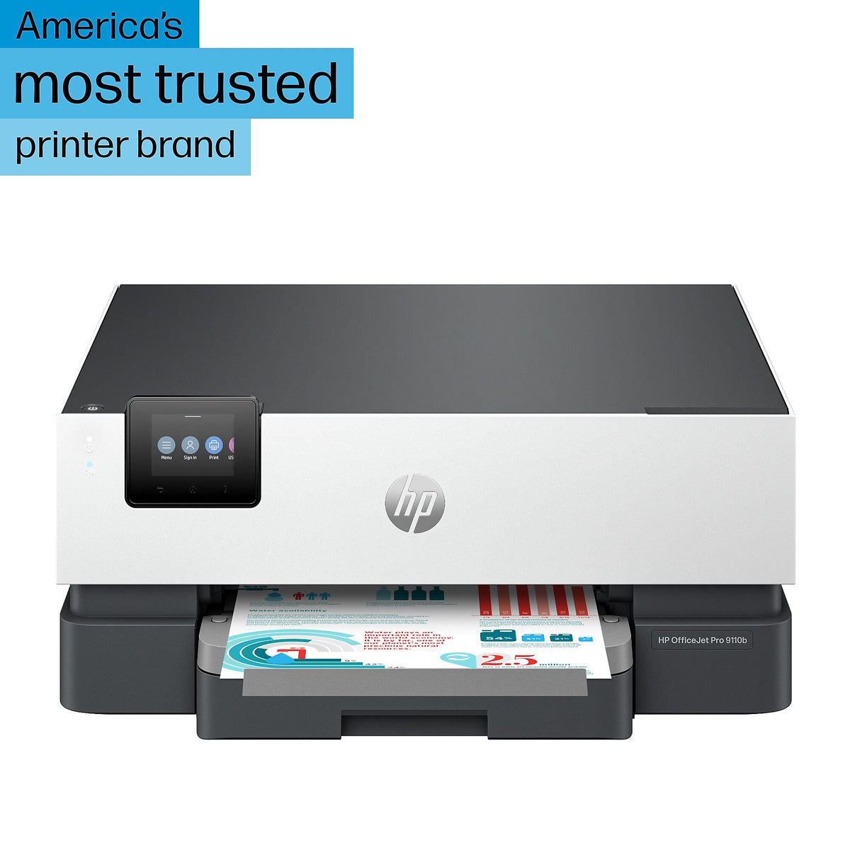 HP OfficeJet Pro 9110b Wireless Color Inkjet Printer, Best for Office