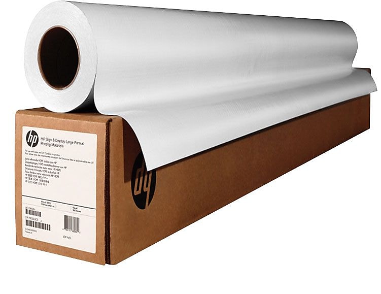 HP Wide Format Paper, Bond , 34" x 500', 2/Carton, White, Roll