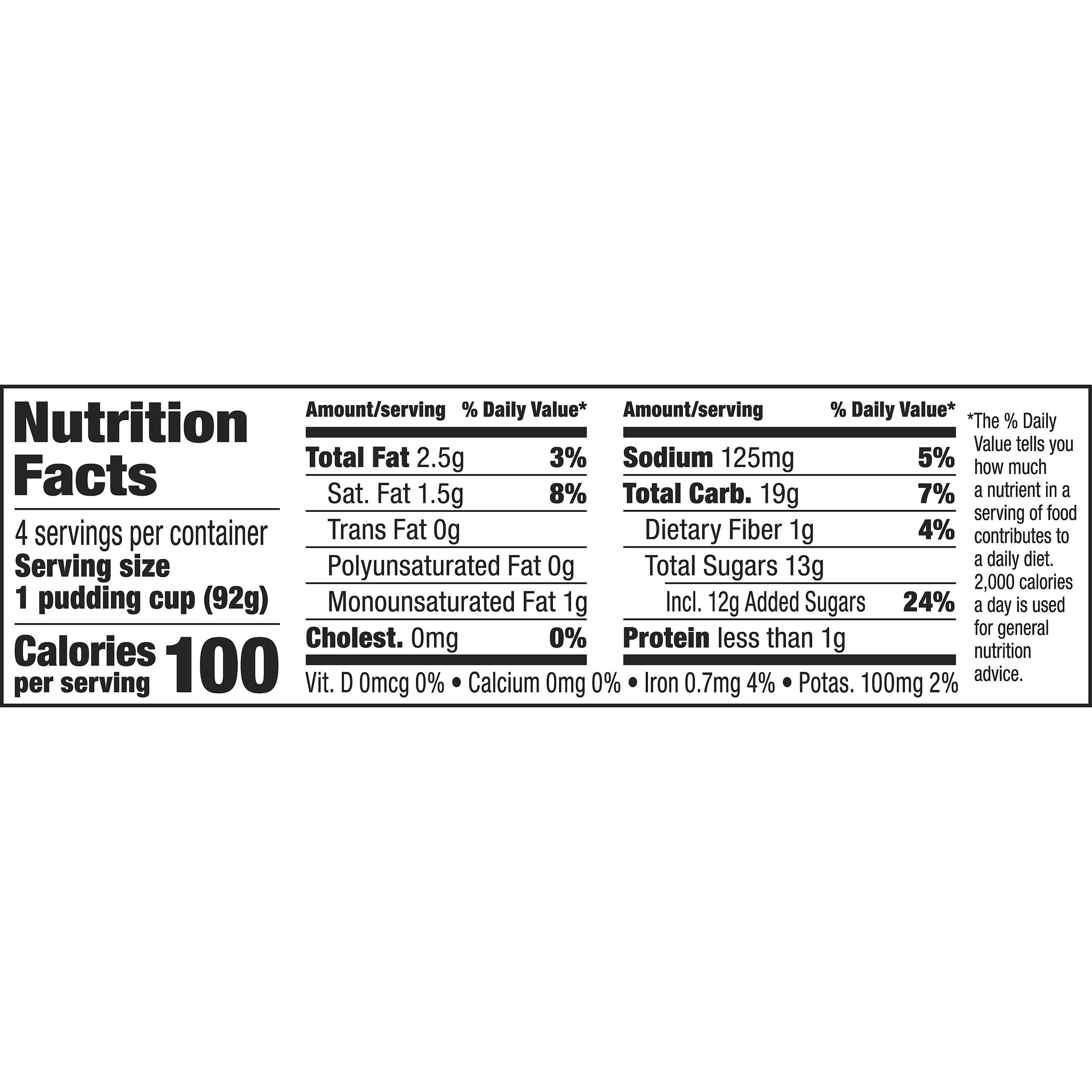 Hunt's Snack Pack Chocolate Pudding, 3.5 oz., 48/Carton