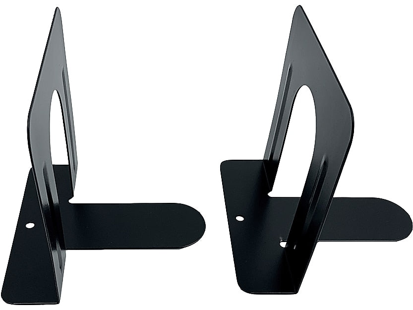 Huron Steel Book Ends, 4.75"H, Black