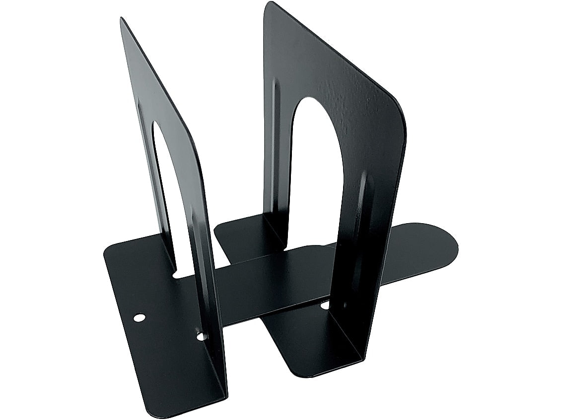 Huron Steel Book Ends, 4.75"H, Black