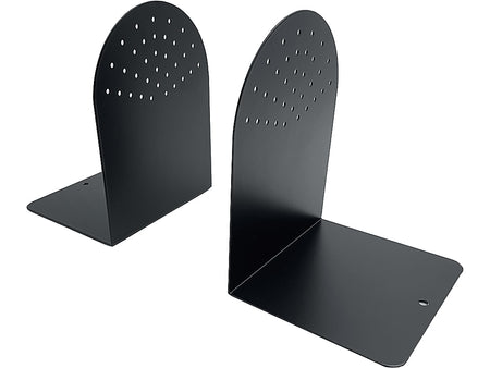 Huron Steel Book Ends, 7.25"H, Black