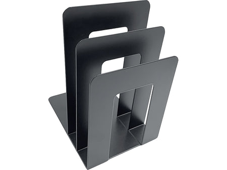 Huron Steel Book Ends, 8"H, Black