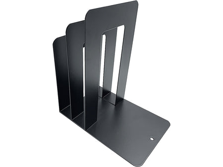 Huron Steel Book Ends, 8"H, Black