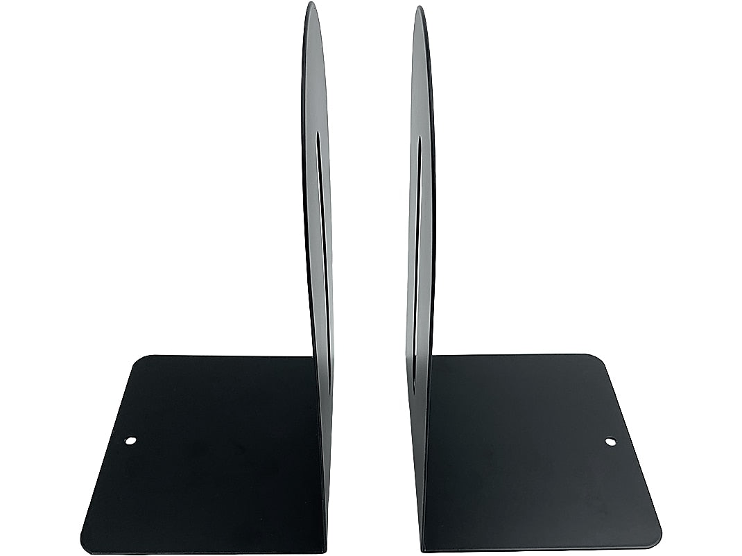 Huron Steel Book Ends, 9"H, Black