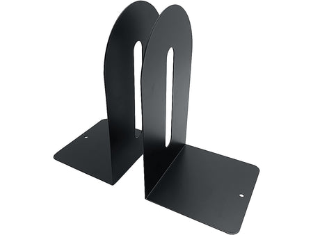 Huron Steel Book Ends, 9"H, Black