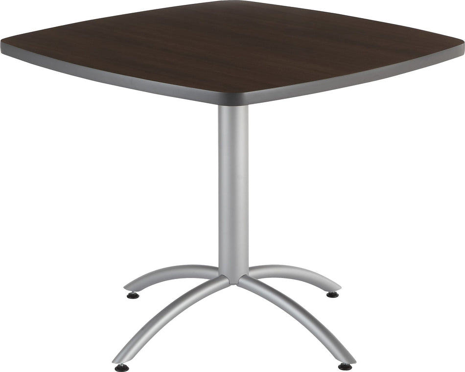 Iceberg® CafeWorks Cafe Table, 36'' Square, Walnut