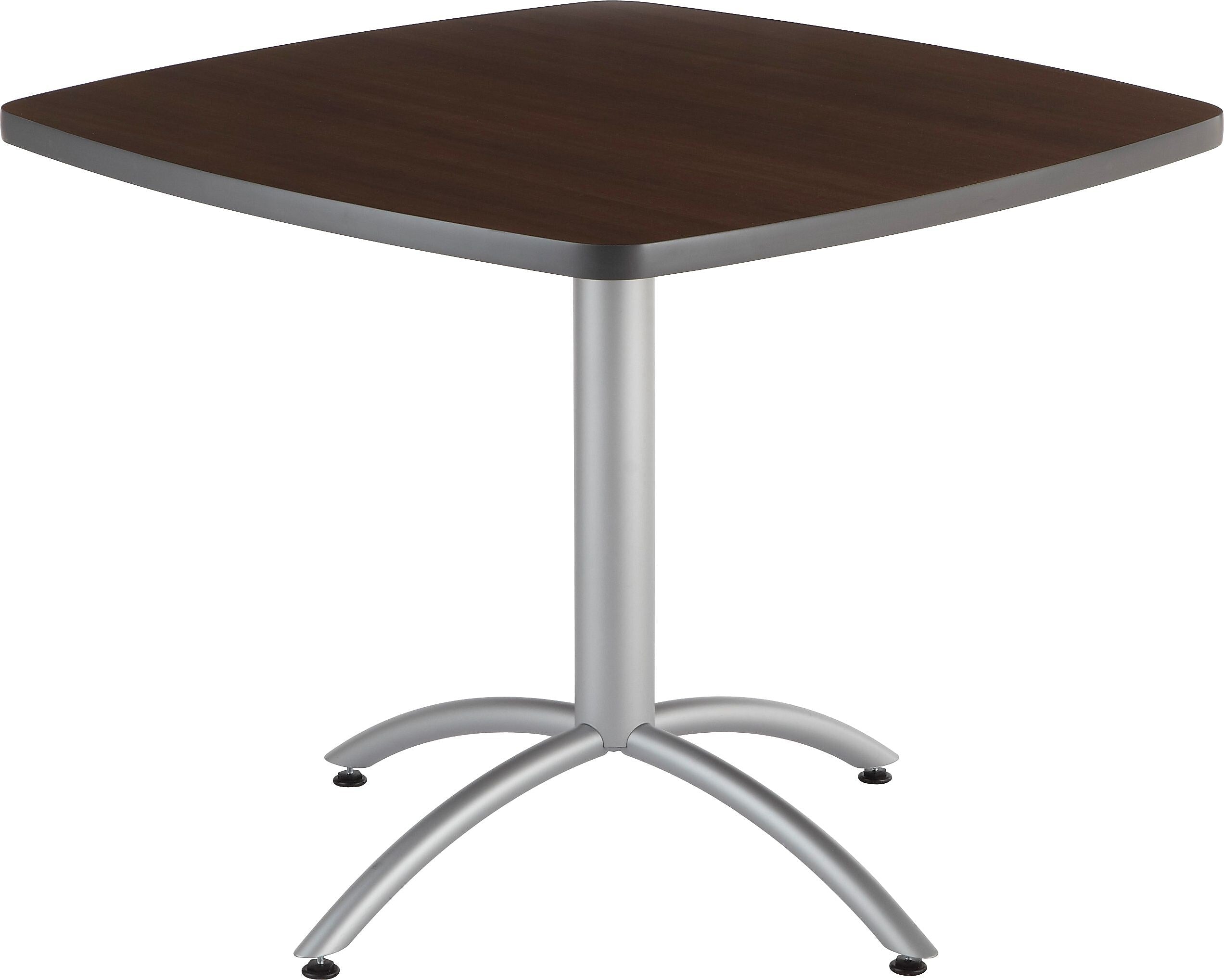 Iceberg® CafeWorks Cafe Table, 36'' Square, Walnut