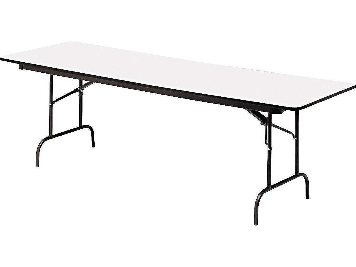 ICEBERG Premium Folding Table, 60" x 30", Gray/Charcoal