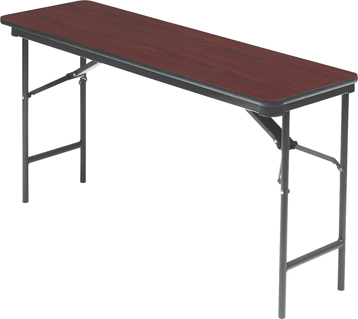 Iceberg® Premium Wood Laminate Folding Tables, 60x18", Mahogany