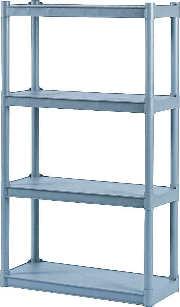 ICEBERG Rough 'N Ready 4-Shelf Plastic/Poly Stand Alone, 32