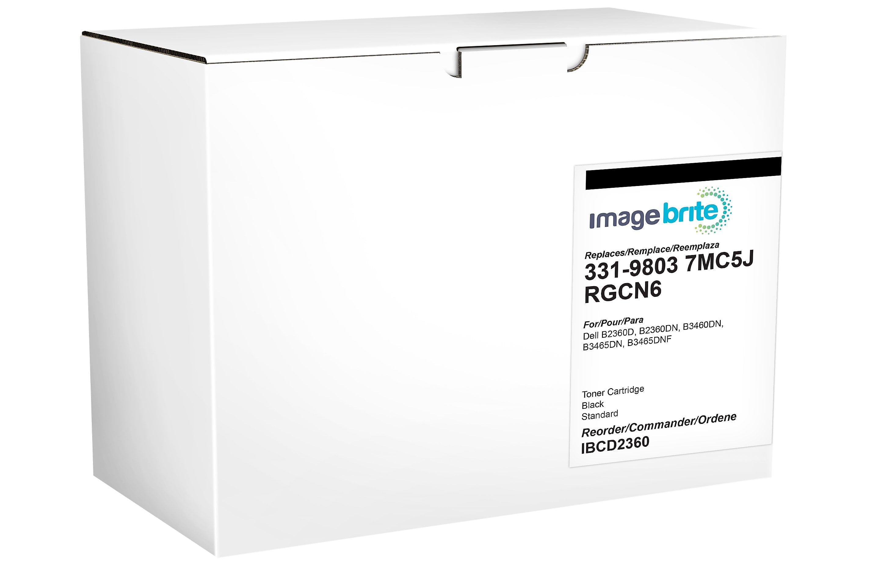 Image Brite Dell B2360 Black Compatible Toner Cartridge,
