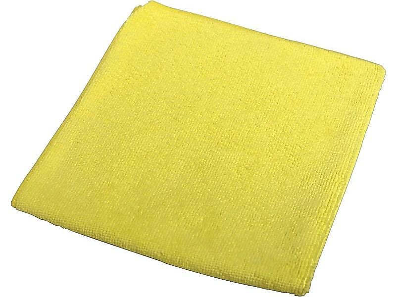 Impact Microfiber Cleaning Cloths, 16" x 16", Yellow, 0.09 lbs., 12 Cloths/Pack