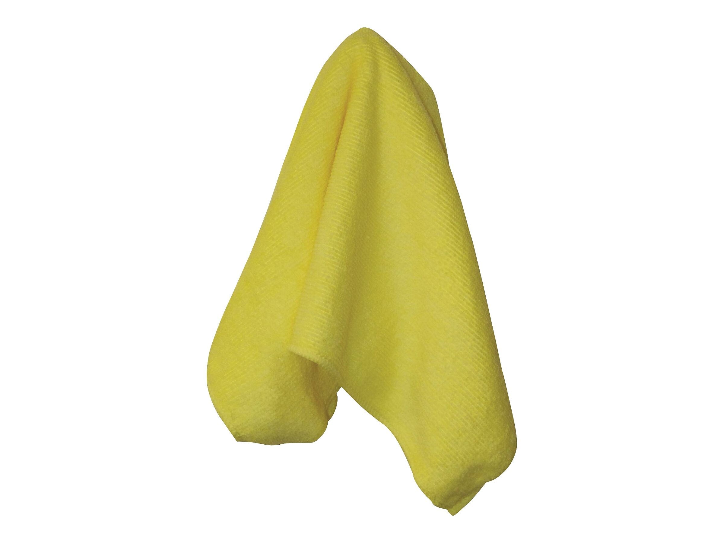 Impact Microfiber Dry Cloths, Yellow, 12/Pack
