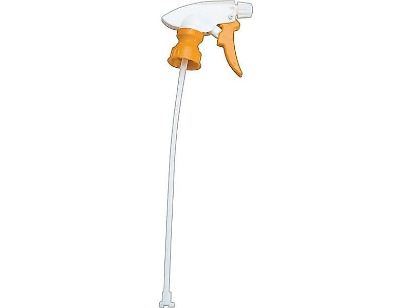 Impact Spray Bottle Nozzle, 1.5 mL Output, 28/400, Yellow/White