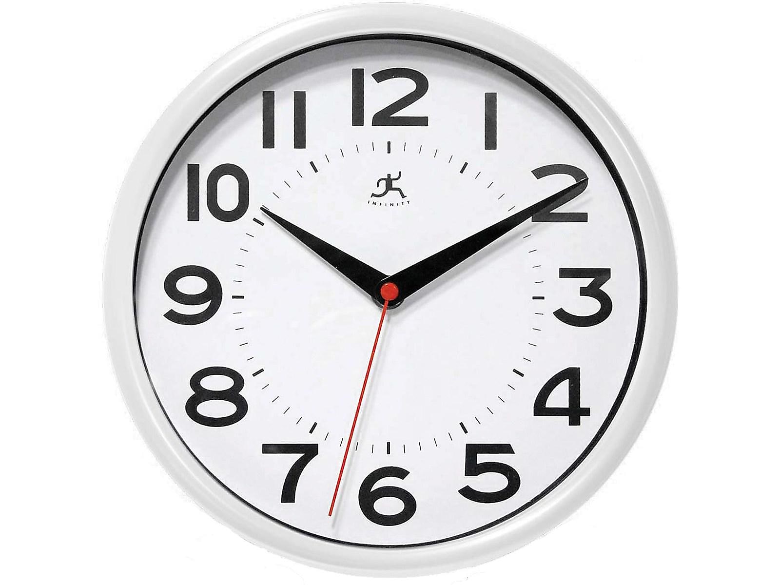 Infinity Instruments Metro Wall Clock, Resin, 9