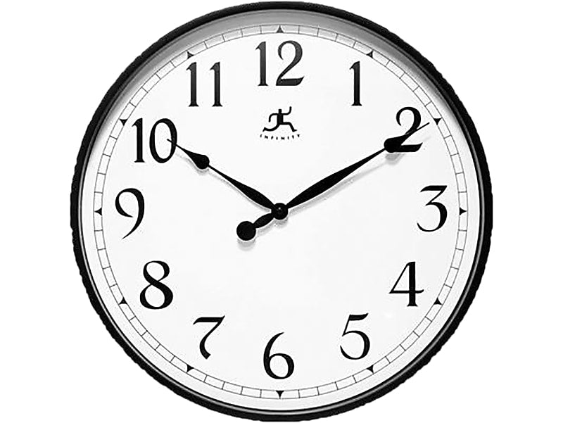 Infinity Instruments Wall Clock, Plastic, 18