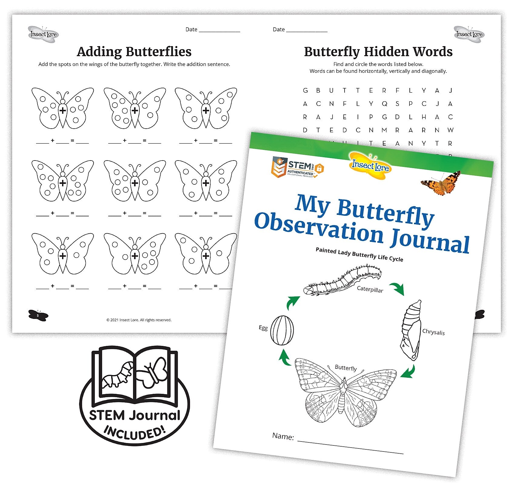 Insect Lore Products Animal Study, Live Butterfly Garden® Kit