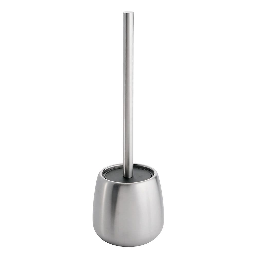 InterDesign Forma Brizo Toilet Bowl Brush and Holder for Bathroom Storage, Brushed Stainless Steel