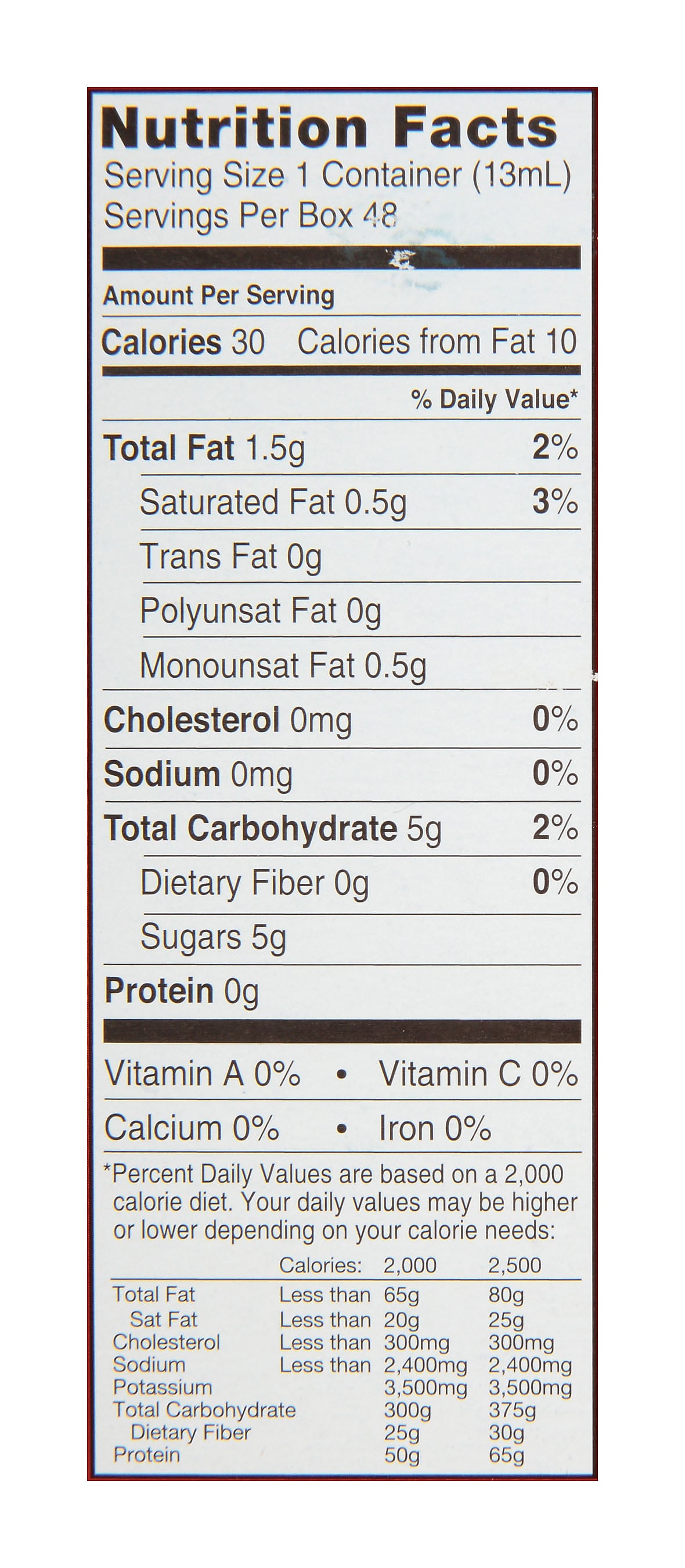 International Delight French Vanilla Dairy Free Liquid Creamer, 0.44 oz., 48/Box