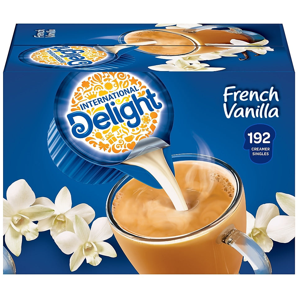 International Delight French Vanilla Liquid Creamer, 0.44 oz., 192/Carton