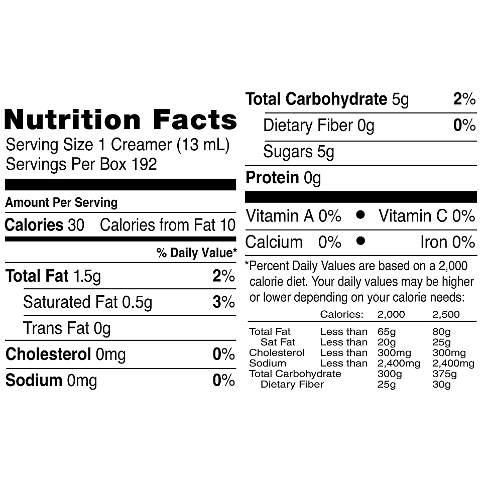 International Delight French Vanilla Liquid Creamer, 0.44 oz., 192/Carton