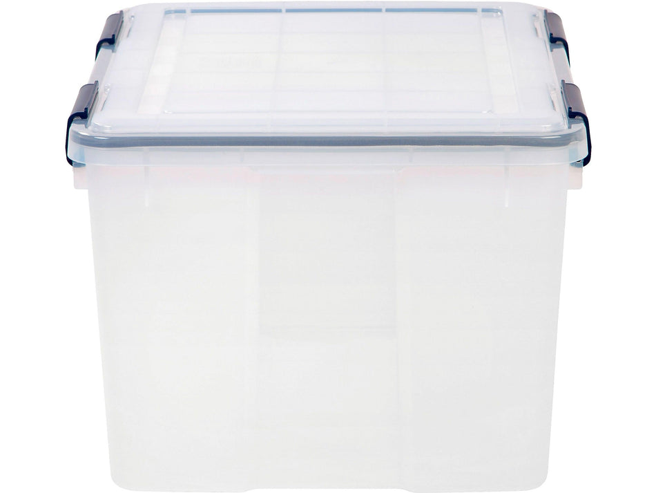 Iris WeatherPro 46 Qt. Latch Lid Storage Bin, Clear, Each