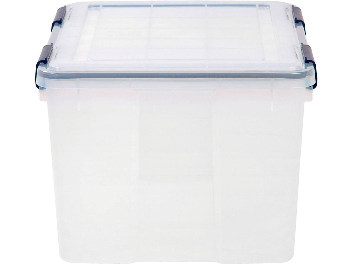 Iris WeatherPro 46 Qt. Latch Lid Storage Bin, Clear, Each