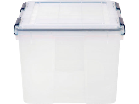 Iris WeatherPro 46 Qt. Latch Lid Storage Bin, Clear, Each