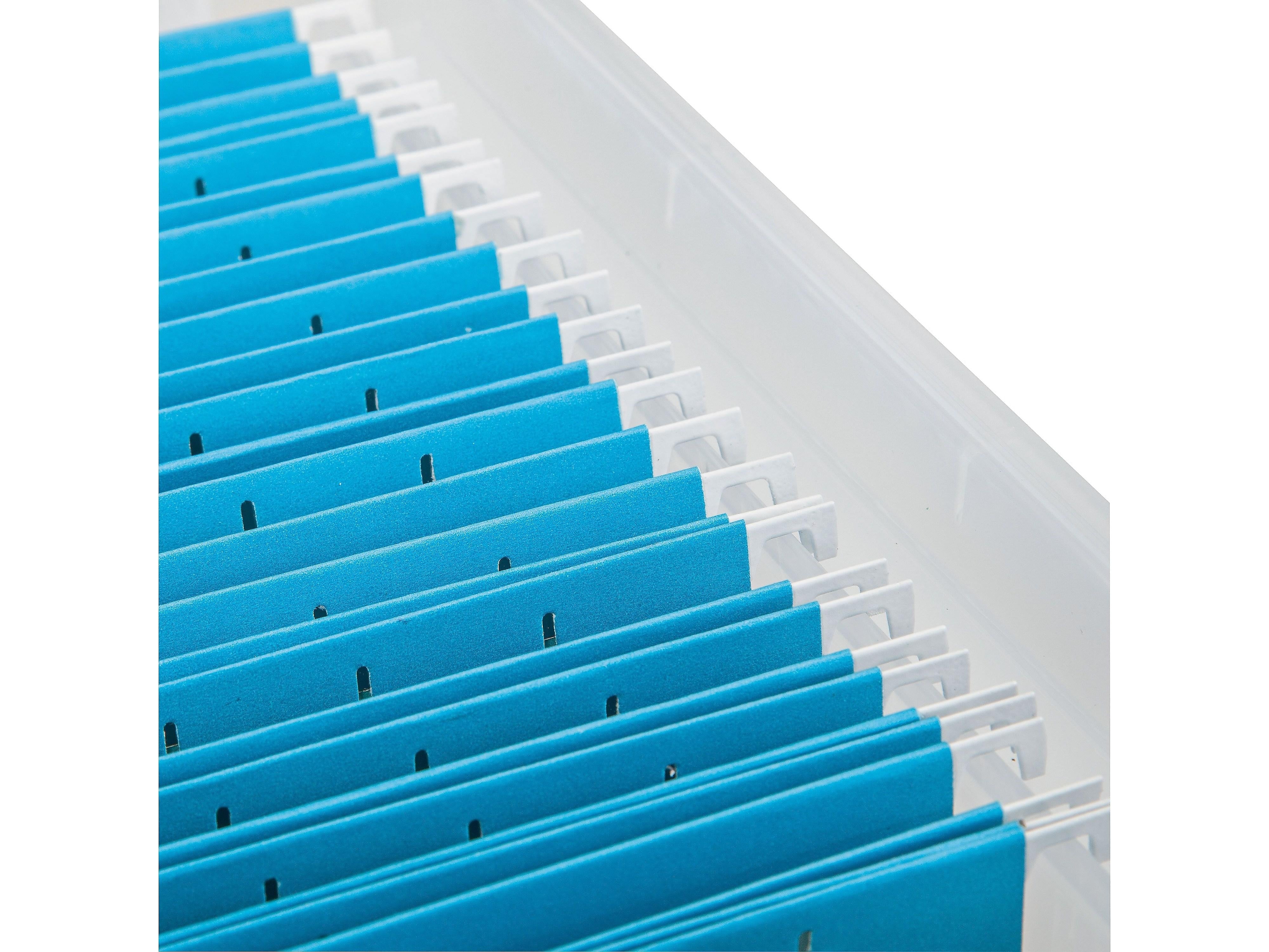 Iris WeatherPro Plastic File Box Latch Lid, Letter/Legal Size, Clear