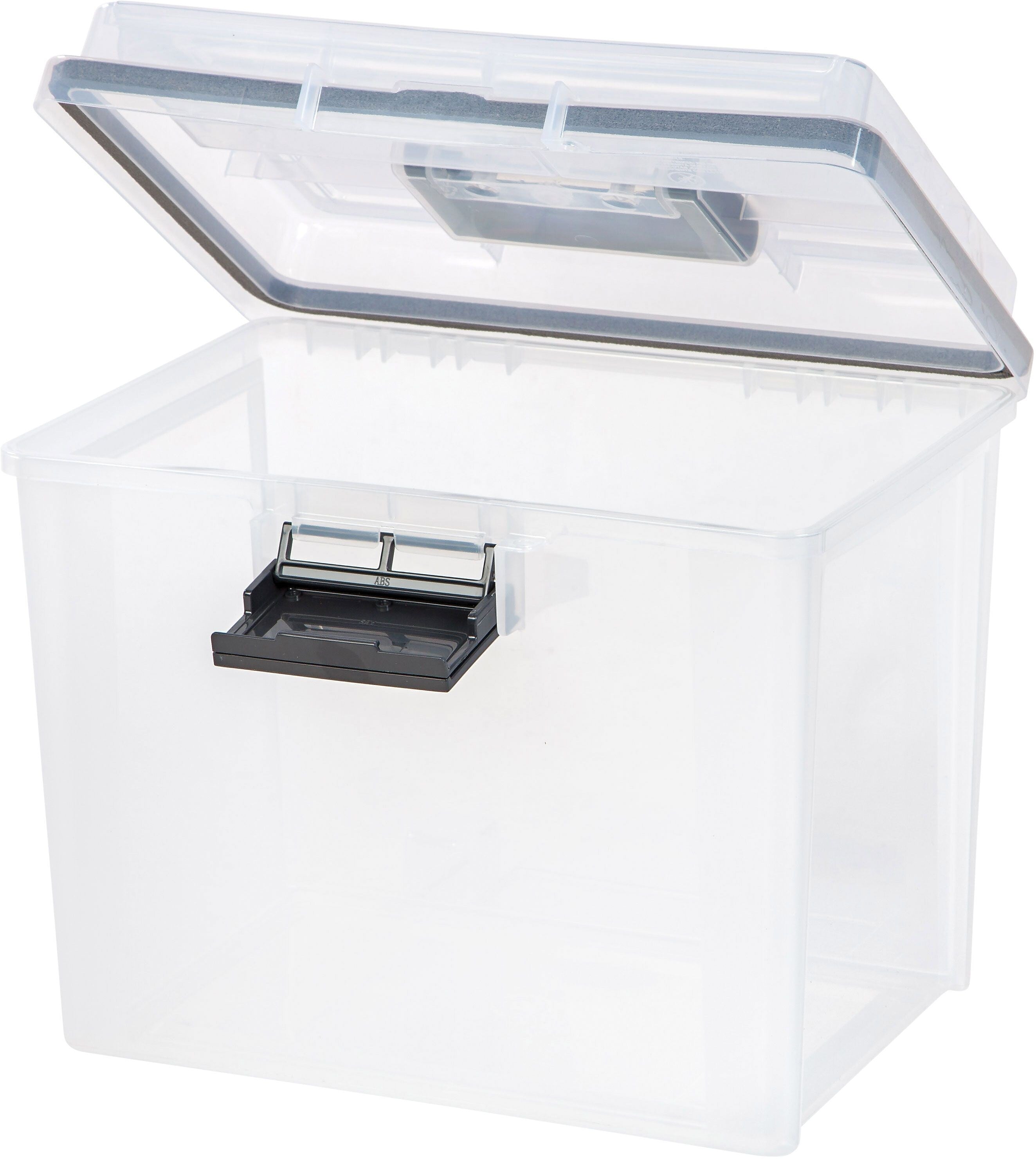 IRIS WeatherPro Portable File Box, Letter Size, Clear