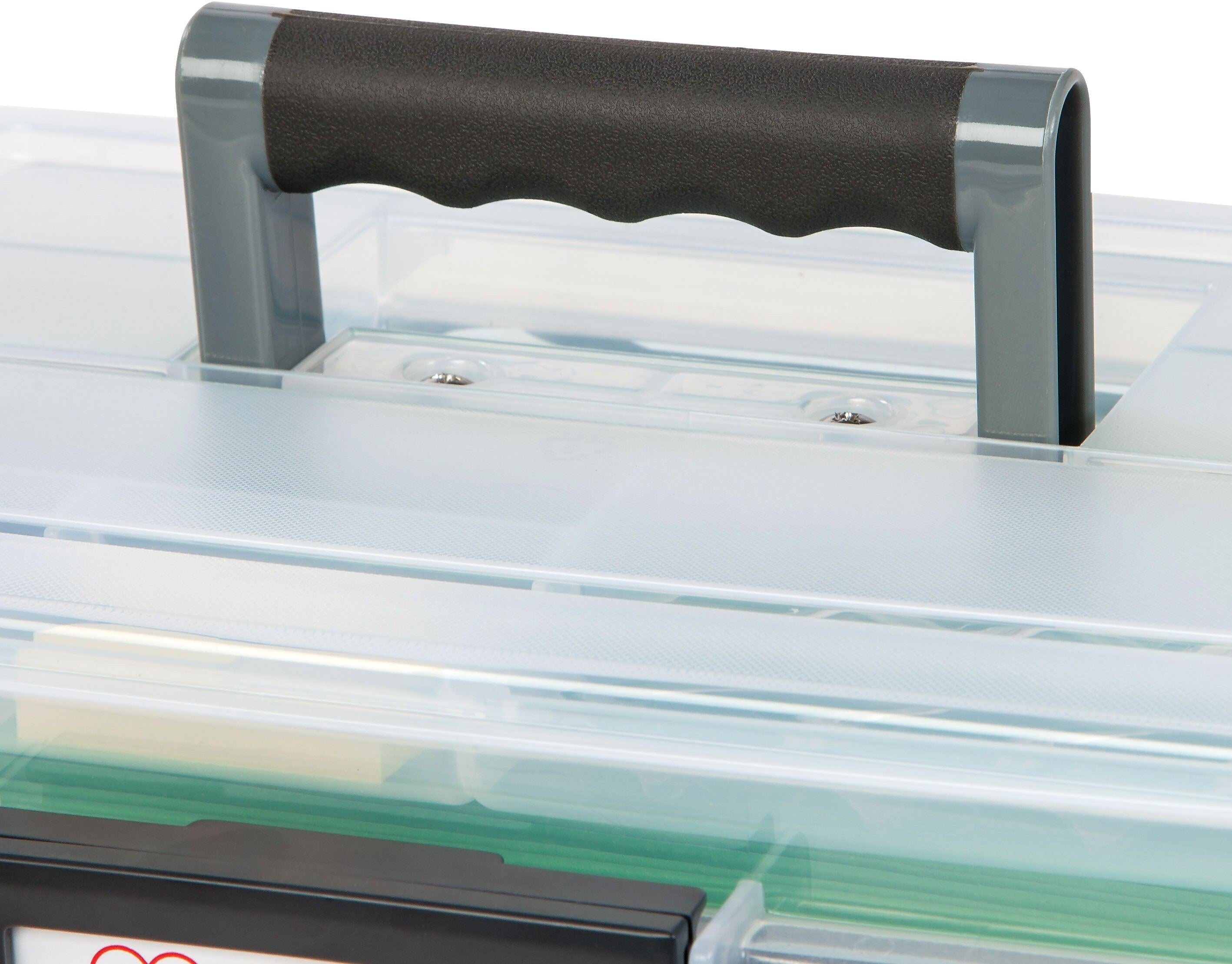 IRIS WeatherPro Portable File Box, Letter Size, Clear