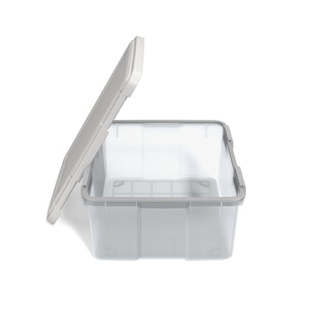 Iris Weathertight 30.6 Qt. Latch Lid Storage Bin, Clear