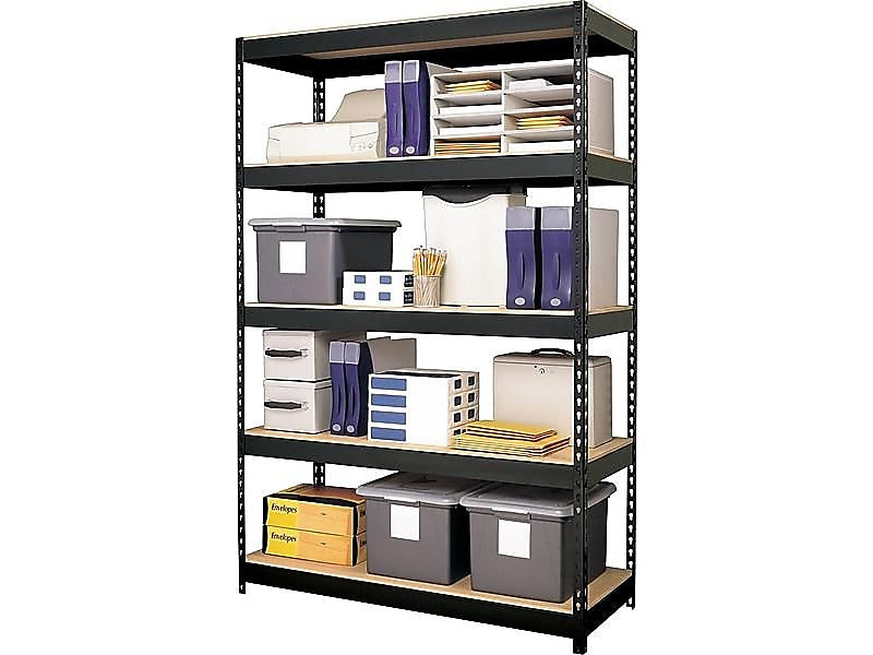 Iron Horse 3800 lb. Rivet Series 5-Shelf Metal Unit, 48"W, Black