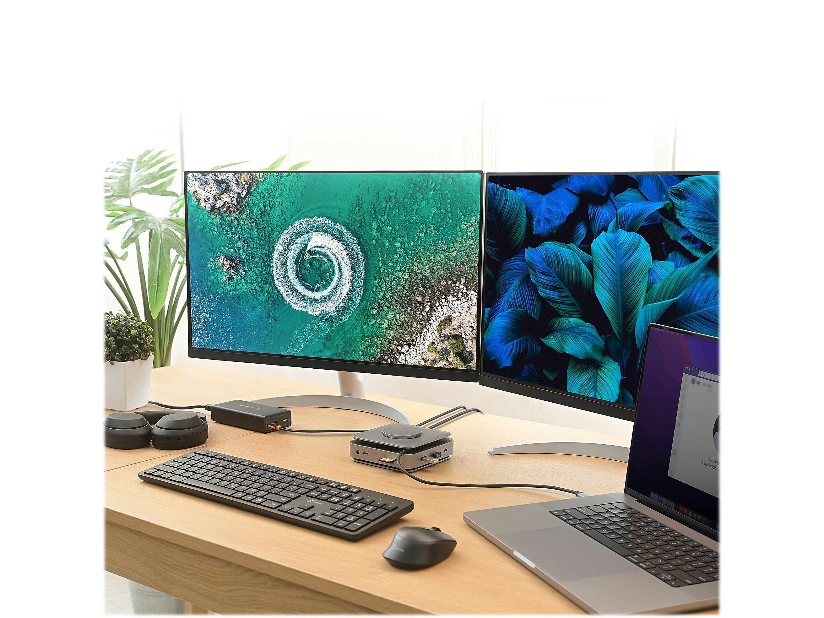 j5create 11-Port USB Type-C Dock Dual 4K HDMI Hub, Space Gray