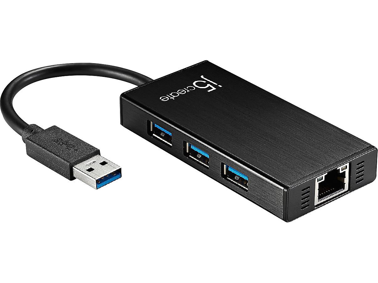 j5create 3-Port USB 3.0 Hub, Black