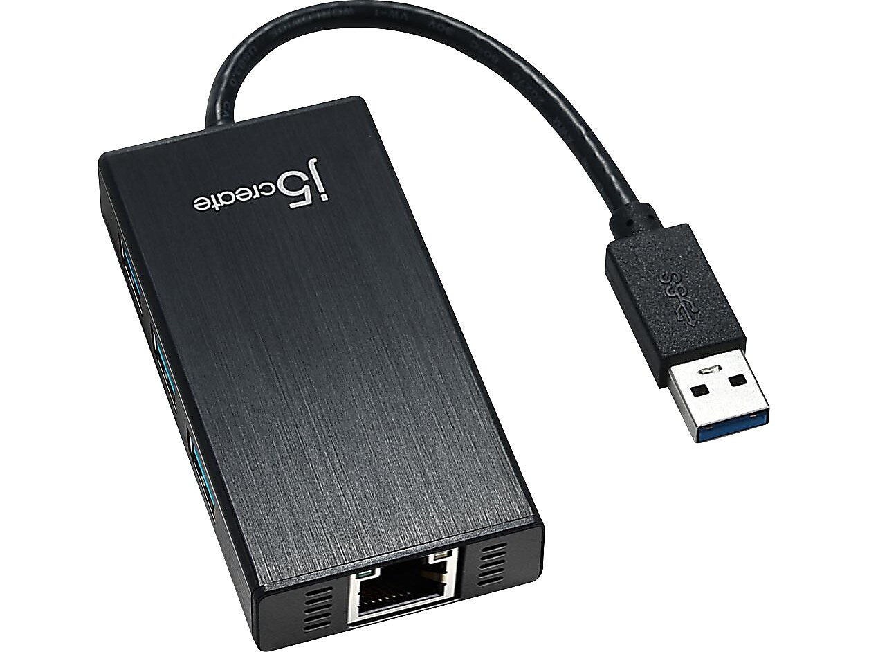 j5create 3-Port USB 3.0 Hub, Black