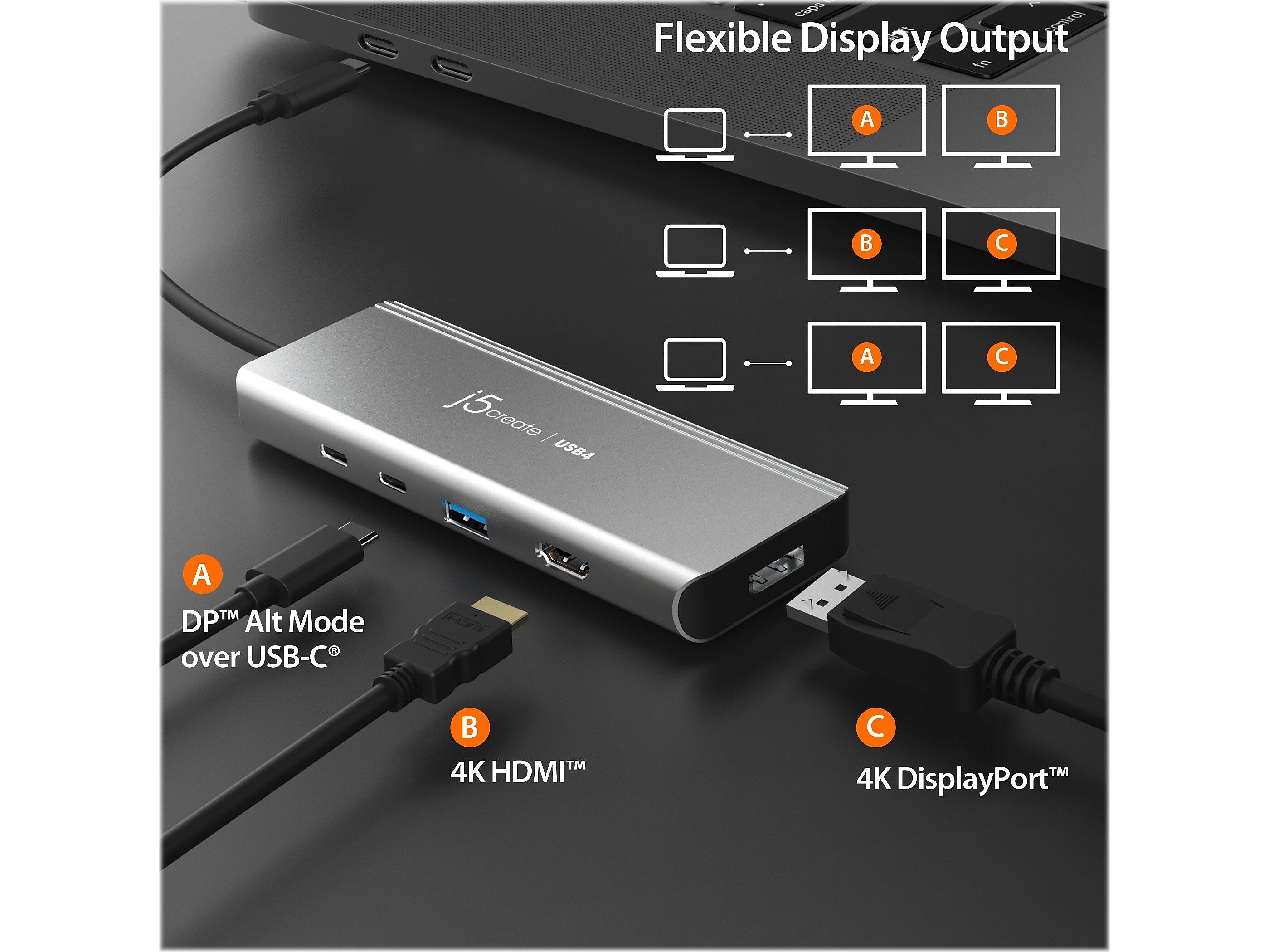 j5create 5-Port USB Type-C Hub, Space Gray