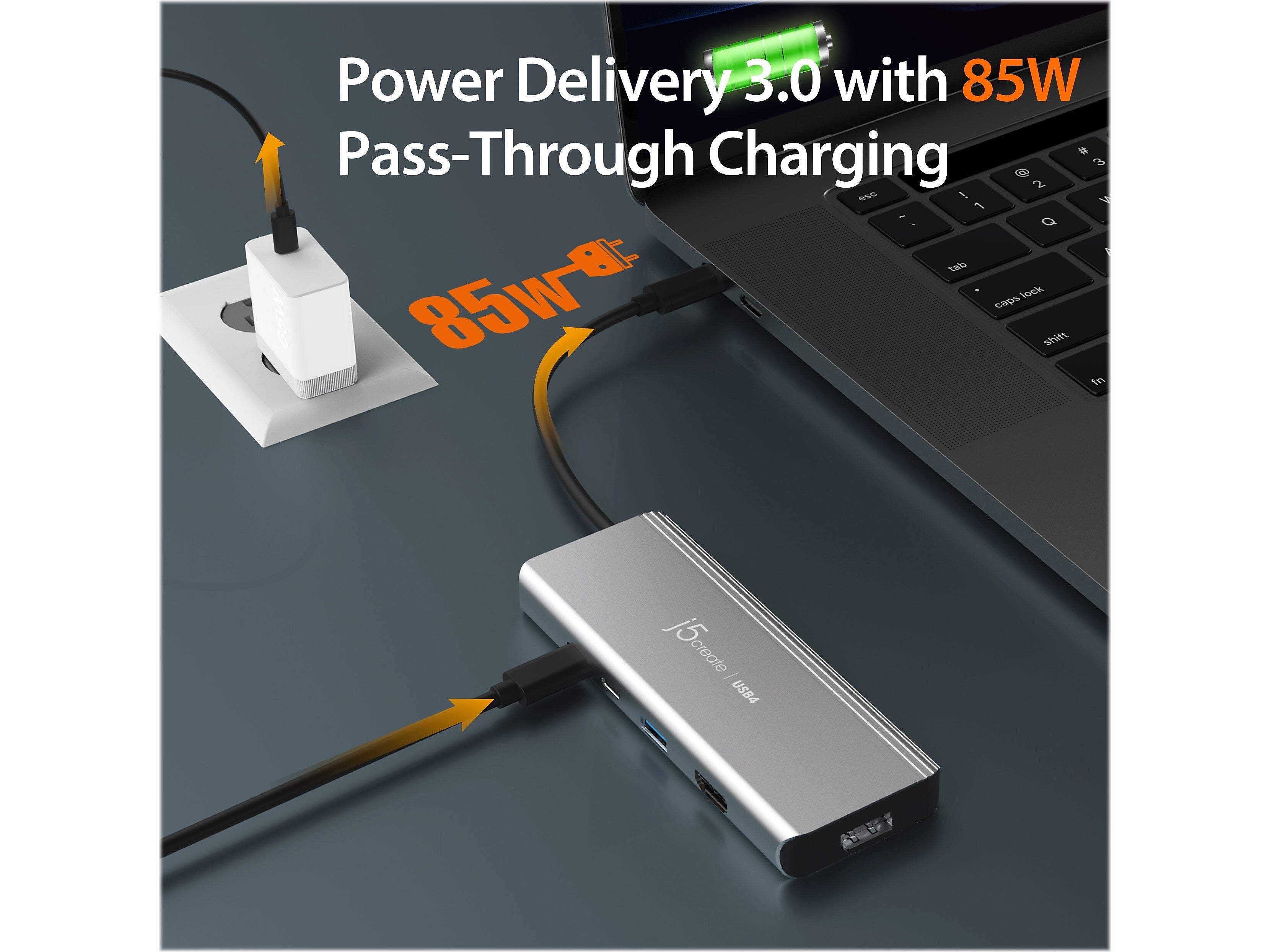 j5create 5-Port USB Type-C Hub, Space Gray