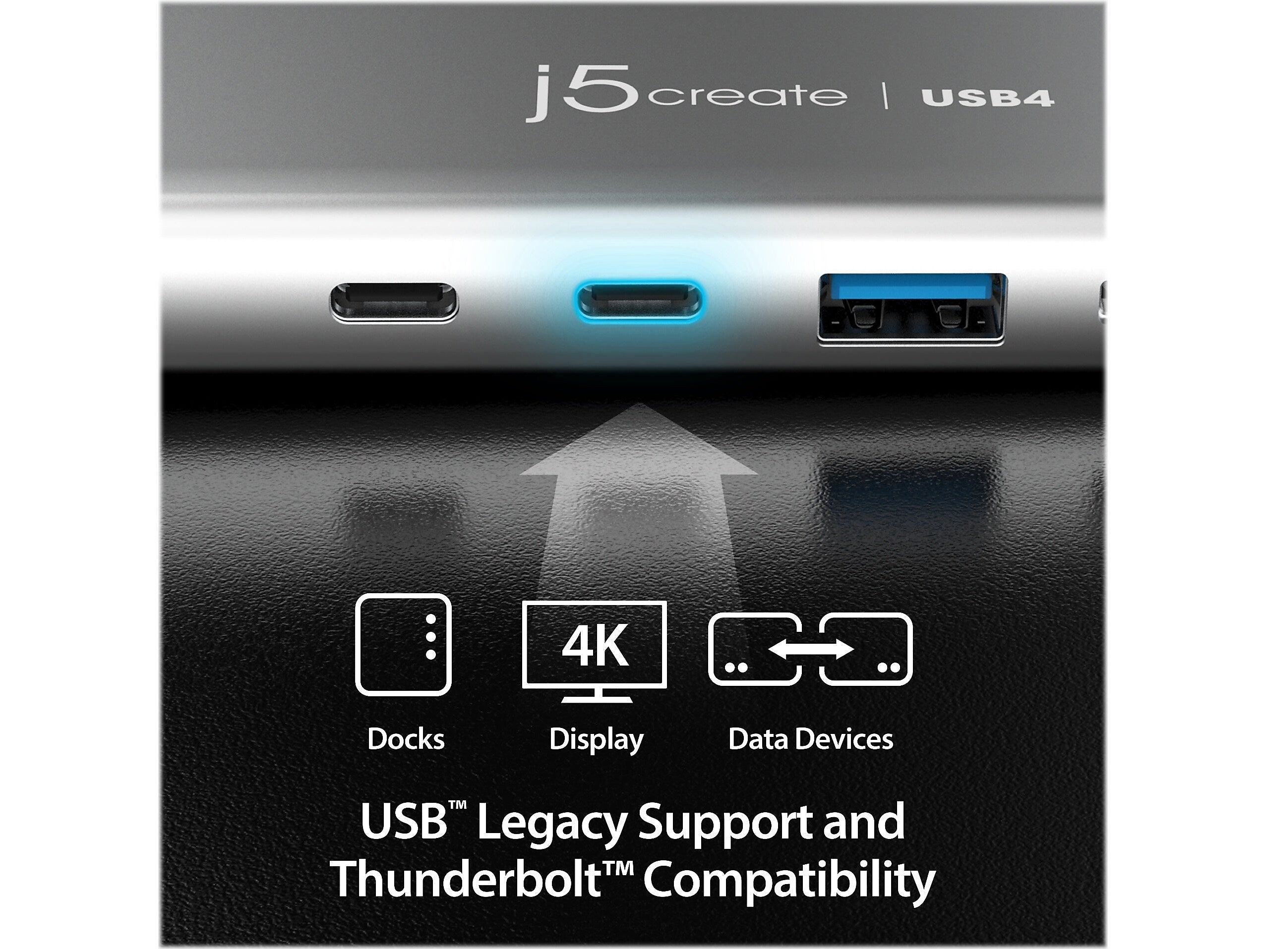 j5create 5-Port USB Type-C Hub, Space Gray