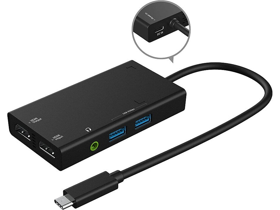 j5create 6-Port USB-C Hub, Black