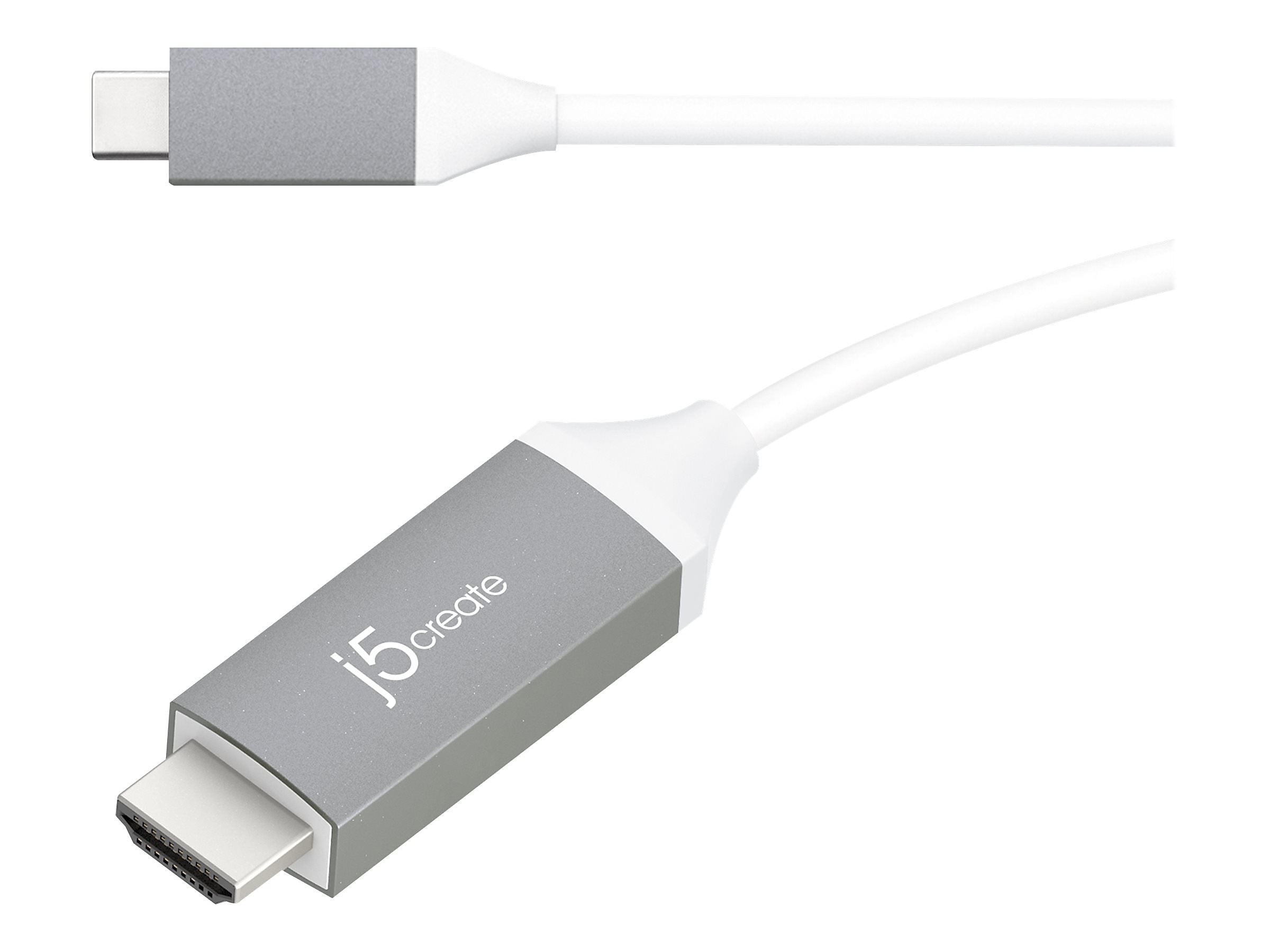 j5create JCC153G 6' HDMI 4K Audio/Video Cable, Gray
