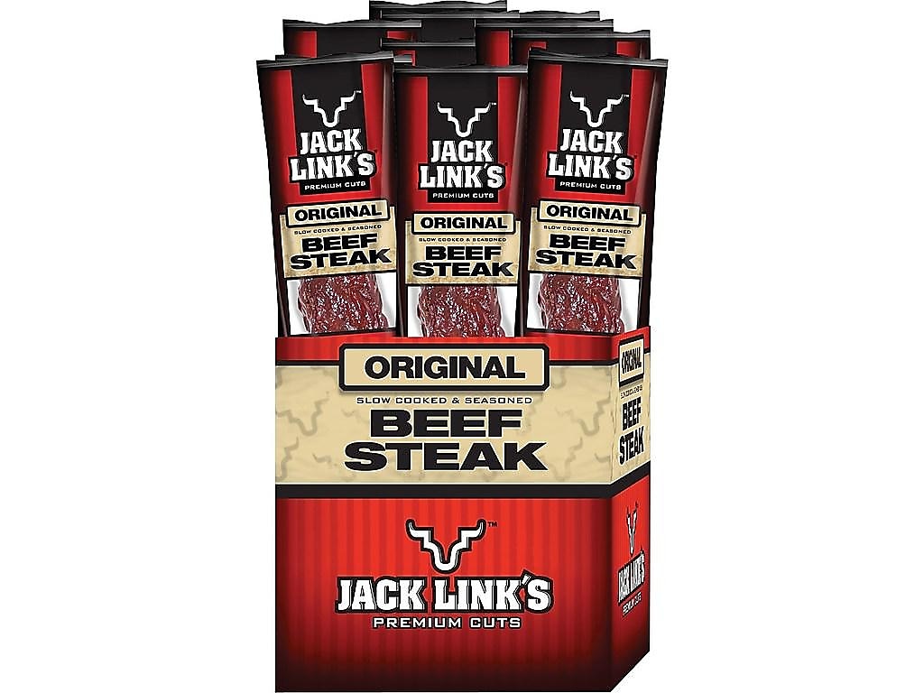 Jack Link's Premium Cuts Original Beef Steak, 1 oz., 12/Box – Personal ...