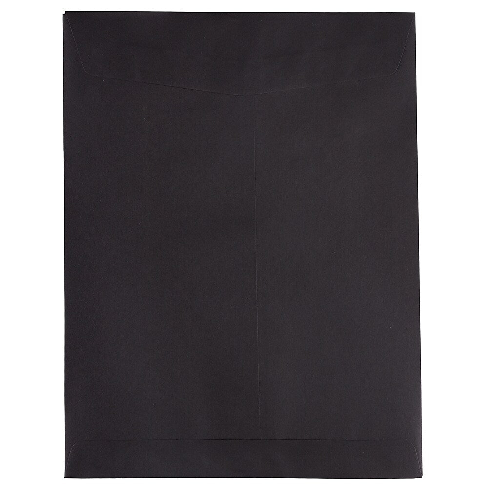 JAM Paper 10 x 13 Open End Catalog Envelopes, Black, 25/Pack